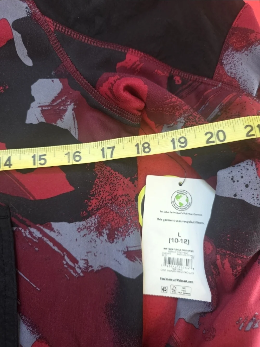 Athletic Works Kids L 10-12 DriWorks Tech Fleece Pullover Hoodie NWT